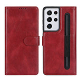 TD® Convient pour Samsung Galaxy S21Ultra coque de téléphone portable carte anti-collision coque de téléphone portable étui en cuir