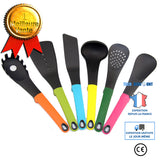 TD® 6pcs Ustensiles de Cuisine Coloré Ustensiles de cuisine Set Vaisselle Antiadhésive kit ensemble