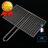 201 pince à mailles en acier inoxydable double face disponibles outils de grillades en plein air légumes grillés carrés poiss