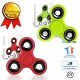 TD® Lot 2 Fidget Hand Spinner/ Jouet Triangle Adultes Enfants/ Jouet de Doigts/ Décompression- Anti stress/ VERT- ROUGE