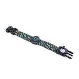 INN® Bracelet tressé avec cordon de parapluie en nylon, personnalité de sports de plein air, voyage et aventure, bracelet sifflet bâ