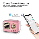 INN® Nouveau haut-parleur Bluetooth sans fil portable rétro créatif mini subwoofer petit canon en acier blanc