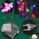 TD® Guirlandes ampoule de Noel lumineuses extérieur anniversaire LED 3 * 3 mètres lumière décorations belle chaîne LED étoiles maiso