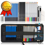 Ensemble de 40 pinceaux, crayon de peinture pour adultes, mine de couleur soluble dans l'eau, outil d'apprentissage crayon à