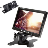 TD® Caméra de recul HD équipé de vision nocturne 7 pouces excellente résolution moniteur performant rétro-éclairé personnalisable