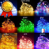 TD® Guirlande lumineuse LED à Piles - En cuivre - 50 Ampoules - Rouge - 5M - guirlande lumineuse décoration intérieure (sans pile)