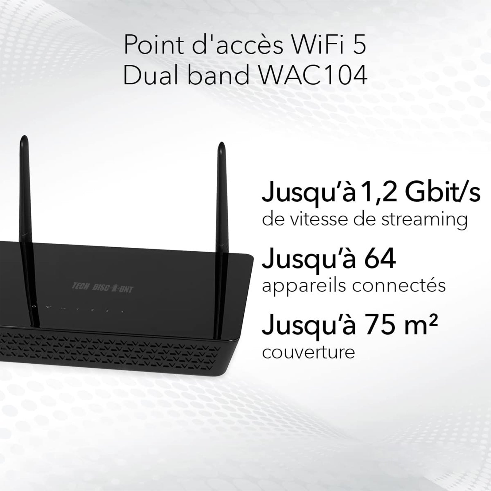 TD® Routeur domestique netware 5G sans fil fibre optique filaire wifi port gigabit haute vitesse ac1200 double gigabit