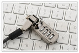 TD® cable antivol cadenas pc ordinateur portable fixe a code 4 chiffres exterieur combinaison serrure verrou sécurité verrouillage