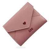 TD® Portefeuille Femmes Simple Amour/Porte-monnaie Porte-cartes Rouge Brique Love Cœur Porte-cartes Résistant Imperméable / Mignon