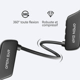 TD® Écouteurs Bluetooth sans fil non intra-auriculaires, réduction du bruit Bluetooth, véritables écouteurs à conduction osseuse.