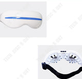 TD® Appareil de massage oculaire yeux silencieux appareil vibration cernes masque de nuit relaxation anti fatigue blanc