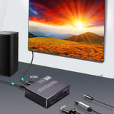 TD® Séparateur audio HDMI 4K60PS5 vers fibre optique 5.1 séparateur de casque audio 3.5 connecté à l'amplificateur de puissance audi