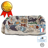 TD® Housse de canapé nordique housse de canapé serviette de canapé graffiti maître couverture de canapé unique tapisserie décorative