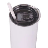 TD® Thermos paille plastique 20 oz acier inoxydable 304 pour sublimation colorant revêtement de transfert thermique tasse d'isolatio