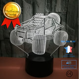 TD® Lampe de bureau 3DLED tactile coloré veilleuse 3D