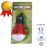 TD® Lampe de main Portable Rouge 3 LED Camping Tente Ampoule pêche Lanterne Lampe torche