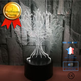 TD® Lumière visuelle LED tactile colorée de grand arbre 3D
