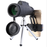 Caméra de téléphone portable télescope à double focalisation à tube unique HD mini observation d'oiseaux en plein air randonn