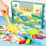 TD® Jouet de tapette à mouches en bois pour enfants Version anglaise Jeu société de tapette mouches pour entraînement à la concentra