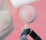 INN® Nouveau ventilateur de poussette de bébé Mini ventilateur de clip rechargeable USB portable 360 degrés Rotatin fan486