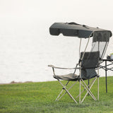 TD® Chaise pliante de repos camping pare-soleil pêche plage au vent camp couleur vert relaxation dos nuque tissu chaise longue plian