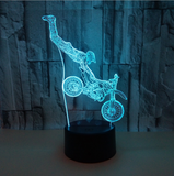 TD® Moto 3D lumières touche colorée