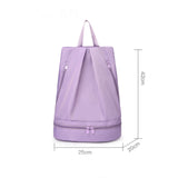 TD® Séparation sèche et humide tissu Oxford sac de rangement étanche équipement de sport court voyage sac à dos d'affaires en plein