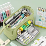TD® Trousse à crayons forme bateau fenêtre double couche simple boîte à papeterie grande capacité grande valeur fourniture scolaire