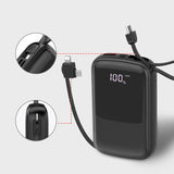 TD® Mini banque d'alimentation avec câble 10000mAh banque d'alimentation portable