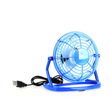 INN®  MINI Ventilateur USB Port Ventilateur sur Table-Acier-Bleu-Calme-Stable-4Inch