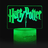 TD® Veilleuse 3D Led Veilleuse Pour Enfant Harry Potter Chambre Sommeil Lumi&egrave;re 7 Changement De Couleur