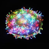 TD® Guirlande lumineuse LED 5-10-20-30-40-50M guirlande lumineuse solaire guirlande fil de cui - Modèle: Blue 20M 200LED