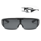 TD® Lunettes de soleil polarisées à rabat lunettes monobloc pour hommes et femmes lunettes de soleil à changement de couleur