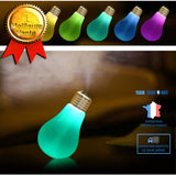 TD® Humidificateur en forme ampoule LED  USB - Ampoule humidificateur ultrasonique coloré - Traitement Purificateur d'air