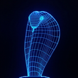 TD® 3D Lampe Illusion Optique Led Veilleuse 3D Cobra Lampe 7 Couleur Led Veilleuses Pour Enfants Touch Led Usb Table