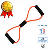 TD® Tube Bande Résistance Latex Professionnel Exercice Yoga Elastique Aérobic Type Convient pour le yoga，Figure 8 Rallye-rouge