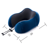 TD® Oreiller en forme de U, mousse mémoire, oreiller  voyage adapté, oreiller cervical, rebond lent, oreiller cervical, oreiller  si