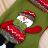 Chaussettes de Noël décorations chaussettes de Noël tricotées sacs-cadeaux sacs de bonbons père noël chaussettes cadeaux atmo