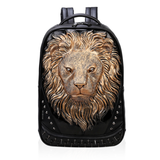 TD® Personnalité en relief 3D cool dragon tendance hommes et femmes modèles pu cuir sac à dos ordinateur sac