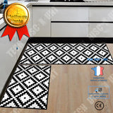 TD® 2 pièces tapis d'entrée antidérapants cuisine évier lavable intérieur salle de bain chambre adulte décoratif debout paillassons