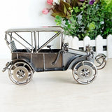 TD® MéTal RéTro ModèLe de Voiture Vintage Classique ModèLe de Voiture ModèLe   Automobile antique  Couleur: argent