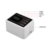 TD® Multi-port multi-port Smart Charge rapide adaptateur de téléphone portable Smart Digital Power Strip PD18W Chargeur Multi-port P