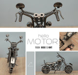 TD® Moto miniature en fer forgé décorations véhicule maison intérieure bureau restaurant rétro véhicule jouet classique créatif anci