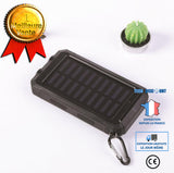 TD® Banque d'énergie solaire étanche forte banque d'énergie solaire de téléphone de boussole 20000mAh
