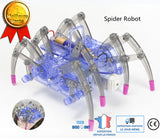 TD® Jouets éducatifs araignée mécanique Robot construction enfants animal miniature ludique interactif Halloween pattes géantes spid