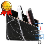 TD® Porte-stylo Petite boîte de rangement de bureau marbrée Boîte de rangement de papeterie télécommandée Porte-stylo  multifonction