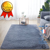 TD® GOGOLOVING Tapis de Salon Shaggy 200 x 300cm Gris Argent