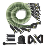 TD® Extracteur de corde de traction de 11 pièces Bande de résistance de forme physique Extracteur portatif de musculation de 150 lb