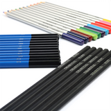 Ensemble de 40 pinceaux, crayon de peinture pour adultes, mine de couleur soluble dans l'eau, outil d'apprentissage crayon à