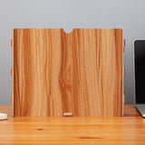 TD® Étagère Étagère en bois en forme d'éventail Étagère à dossiers de bureau Étagère de rangement pour fournitures de bureau Étagère